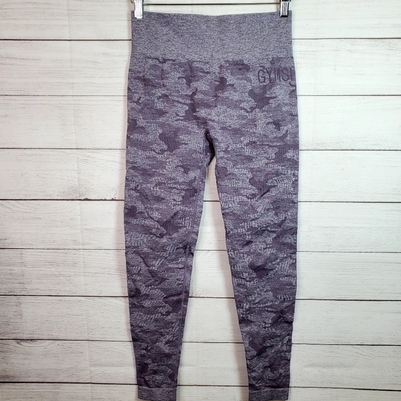 Gymshark Pants & Jumpsuits Gymshark Purple Camo Seamless High Waist